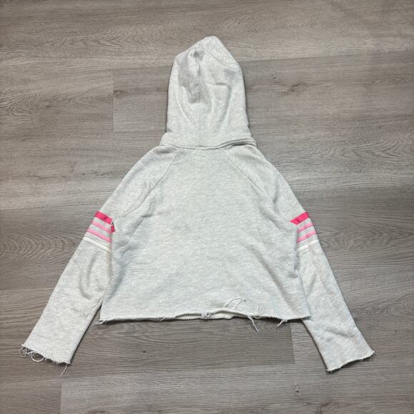 Mother Square Tear Cropped Hoodie Sweatshirt Women's Large - Picture 3 of 9